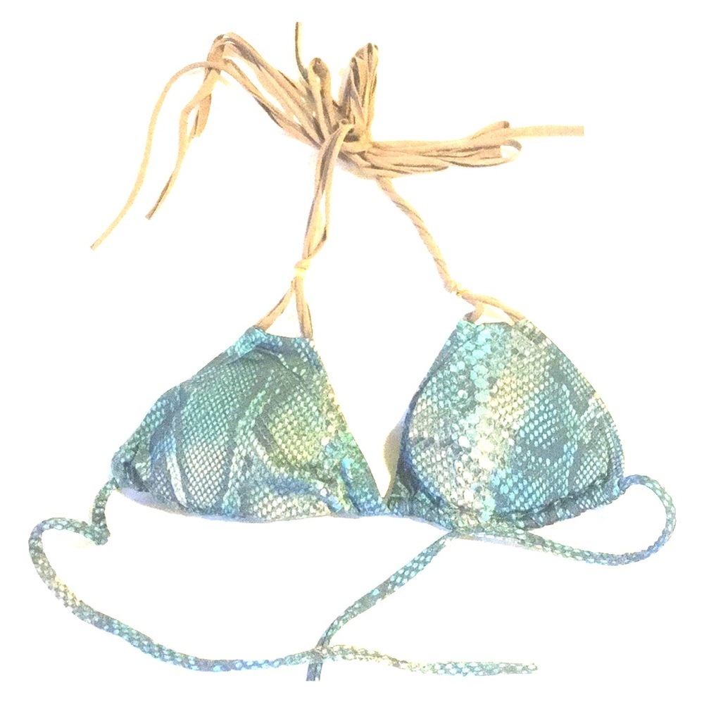 VIX blue snack bikini top